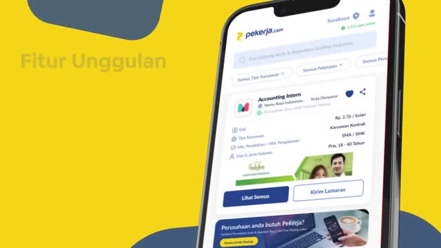 Aplikasi Cari Lowongan Kerja bagi Pekerja Fresh Graduates Professional Magang Difabel Usia Lanjut