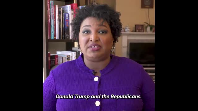 Stacey Abrams destroys Trump and his cronies