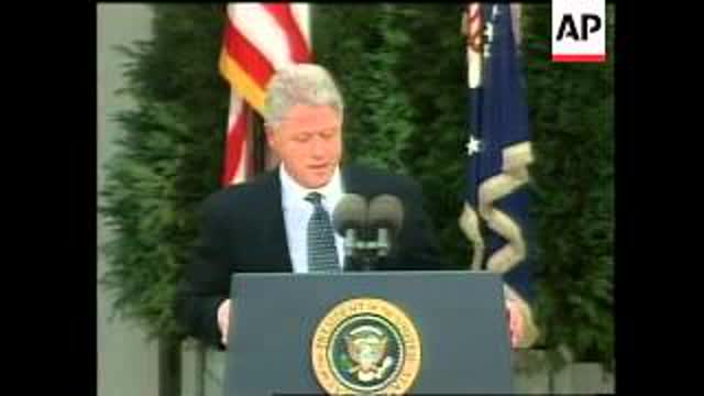 USA: IMPEACHMENT: CLINTON CALLS FOR CONCILIATION - UPDATE