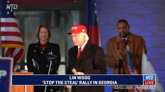 'Every lie will be revealed': Lin Wood joins Trump supporters at 'Stop the Steal' rally in Georgia