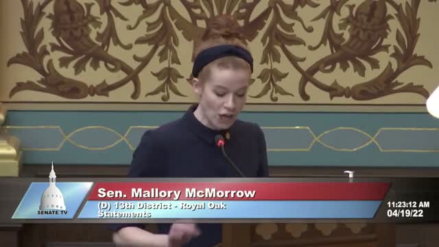 Must watch: Democrat and Michigan State Senator Mallory McMorrow.