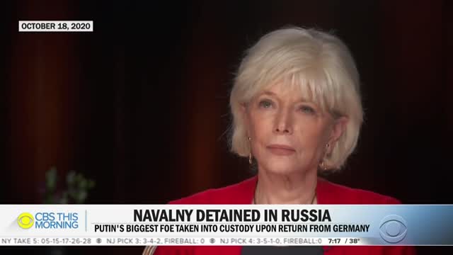 Russian opposition leader Alexey Navalny detained at airport after recovery from poisoning