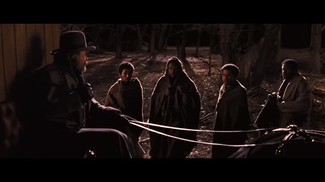 DJANGO GETS HIS FREEDOM FROM THE SLAVE TRADERS FULL SCENE - DJANGO UNCHAINED  HD - WALTZ FOXX