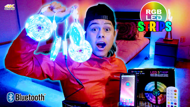 LED Strips Background Lights with Bluetooth Music