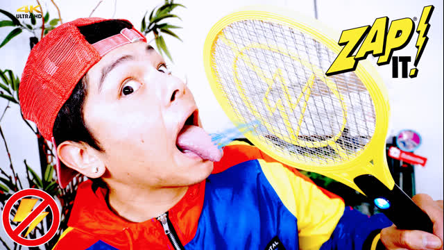 Using the Bug Zapper to SHOCK Myself | Not a Good IDEA