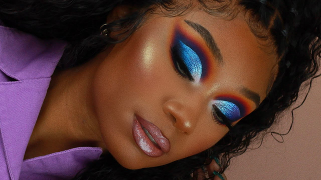 Metallic Blue Cut Crease Makeup Look | MakeupTiffanyJ