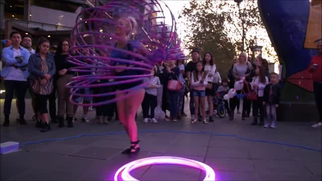 LED Hula Hoop Street Performance
