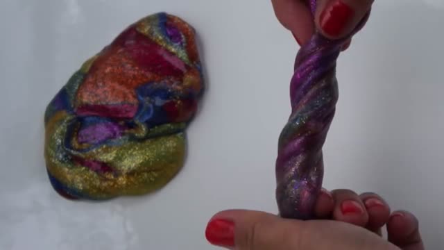 How to Make Rainbow Glitter Slime