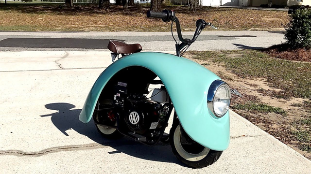 Building a Volkswagen Inspired Mini Bike in 11 Minutes