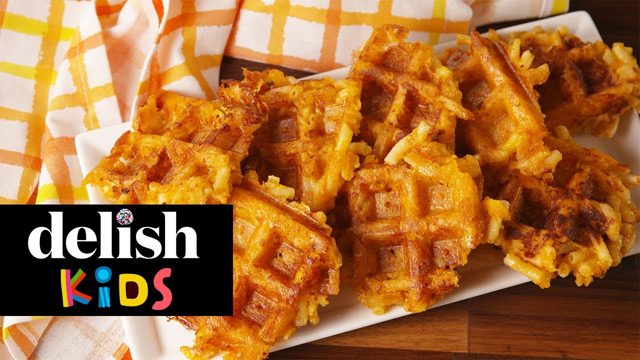 Mac & Cheese Waffles | Delish Kids