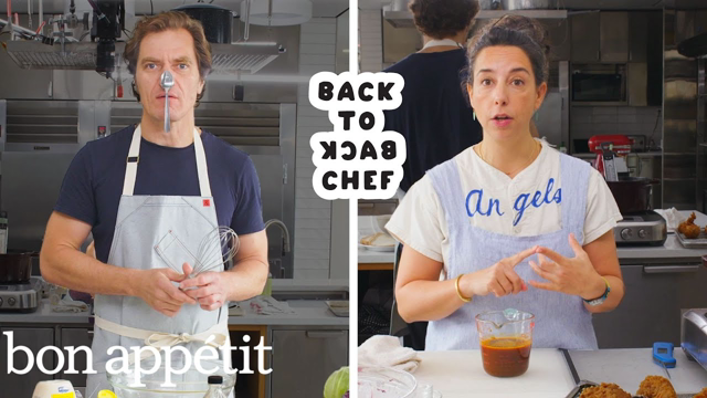 Michael Shannon Tries to Keep Up With a Professional Chef | Back-to-Back Chef | Bon Appétit