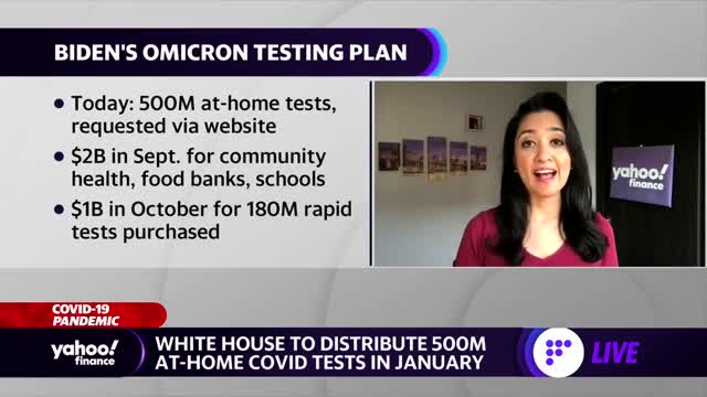 COVID: White House to distribute 500M at-home tests amid Omicron surge