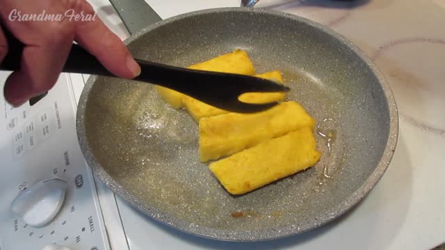 Fried Cornmeal Mush - Fried Polenta - Great Depression Era Recipe