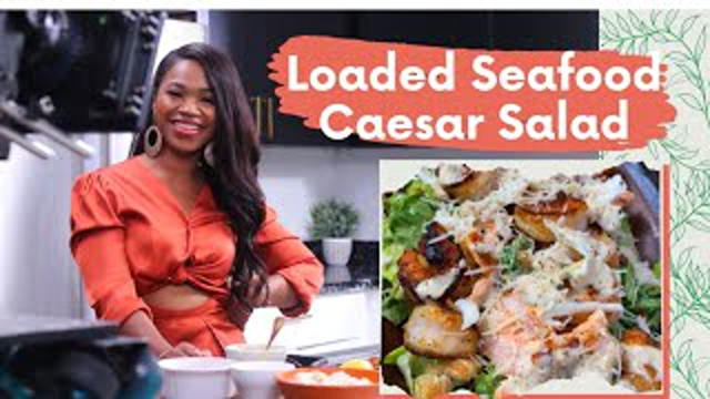 HOW TO MAKE LOADED SEAFOOD CAESAR SALAD| JUKE JOINT SUMMER SERIES!