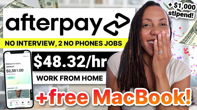 AfterPay is Hiring Again! 🎉 | Get Paid $48.32 - $73.85/hr (Free MacBook) | No Interview, No Phones