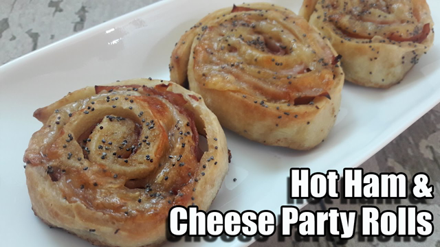 Hot Ham and Cheese Party Rolls Recipe | Episode 298
