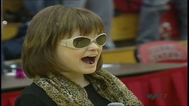 Marlana VanHoose sings the national anthem