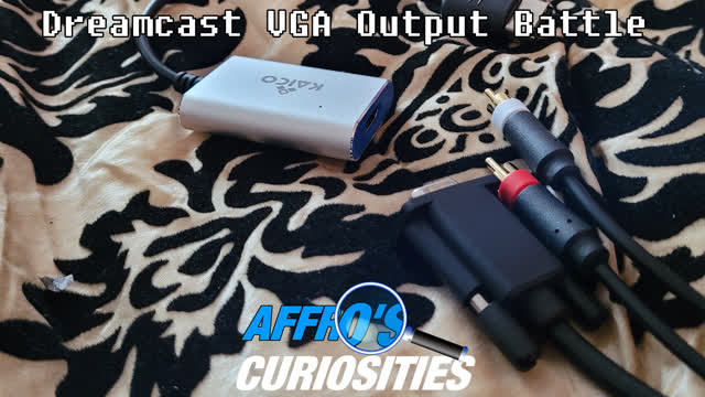 The Sega Dreamcast VGA Video Output Battle! (Kaico HDMI Adapter Vs VGA Cables) - Affro's Curiosities