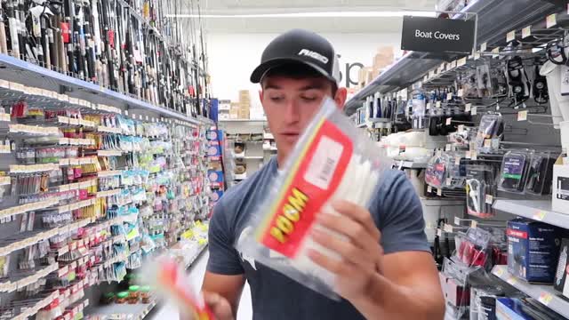 BLACK vs WHITE Lure Fishing Challenge!!! (Walmart)