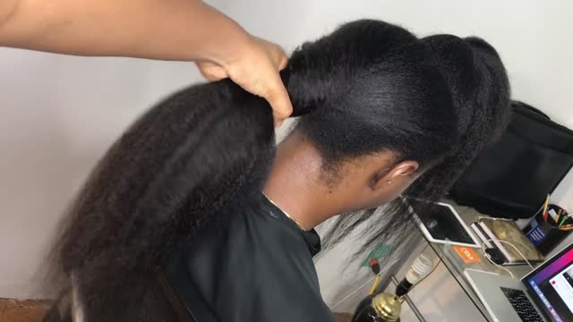YOU CAN’T TELL ITS FAKE HAIR. Versatile micro links on 4c hair, Looks so natural || Ywigs hair