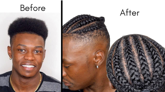 Quick & Easy Men’s Cornrow Braids | High Top Hairstyle