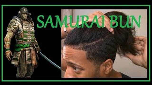 Black Hair  Samurai Bun Knot