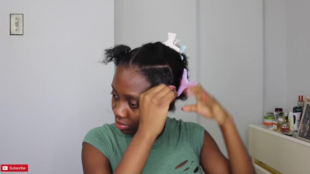Bantu Knots Tutorial on Short Natural 4C Hair | Protective Style