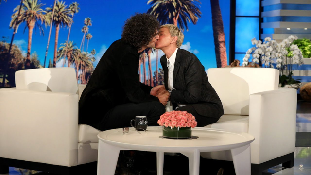 Howard Stern Gives Ellen an Unforgettable Kiss