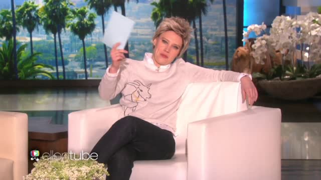 KATE MCKINNON AS ELLEN BUT EVERYTIME SHE SAYS "IM ELLEN" IT GETS FASTER