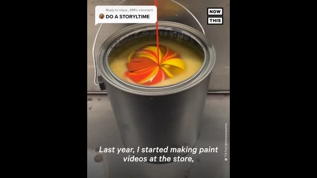 TikToker Fired for Viral Paint Mixing Videos Gets New Job | NowThsi