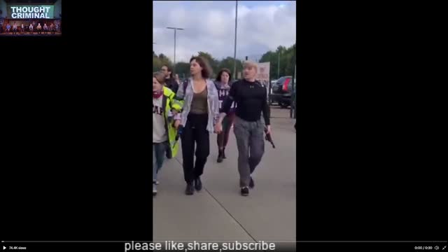 Climate activists disable vehicles