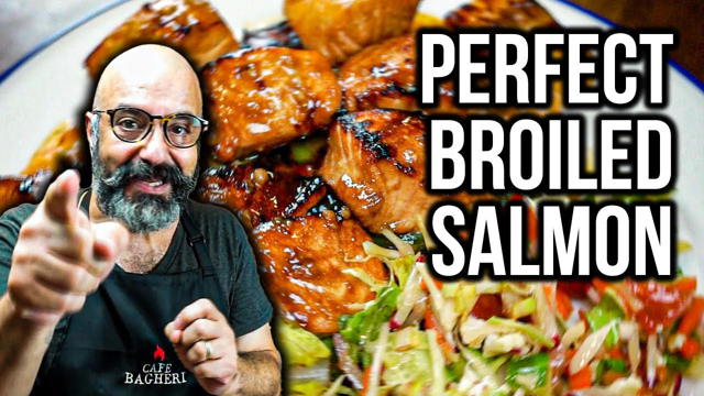 How to make PERFECT Broiled Salmon and Scallions!