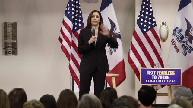 Kamala Harris Responds To Republican At Town Hall