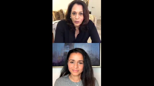 Kamala Harris and Sarah Cooper Instagram Live