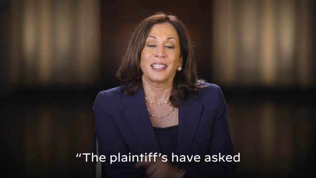 Kamala Harris: "You must start the marriages immediately"