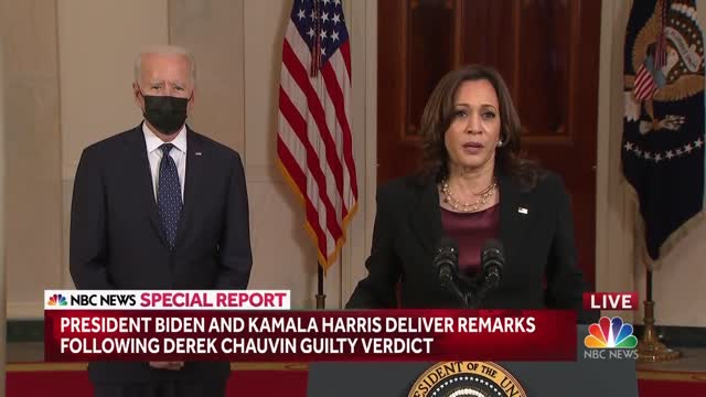Vice President Harris Speaks After Derek Chauvin Verdict: 'We Feel A Sigh Of Relief' | NBC News