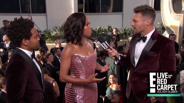 Regina King's Son Calls Her "Super Mom" at Golden Globes | E! Red Carpet & Award Shows