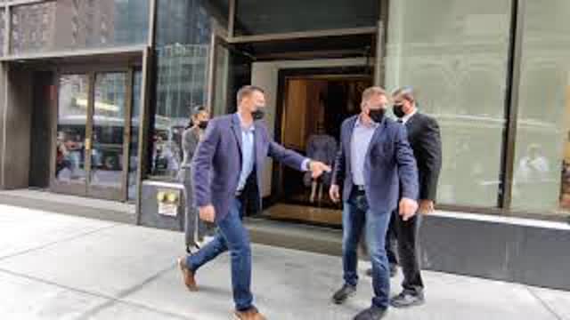 Lady Gaga leaves for rehearsal wearing Loewe in New York City