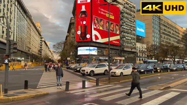 Avenida Presidente Roque Sáenz Peña (Diagonal Norte) - Argentina - walking tour [4K UHD] 2022
