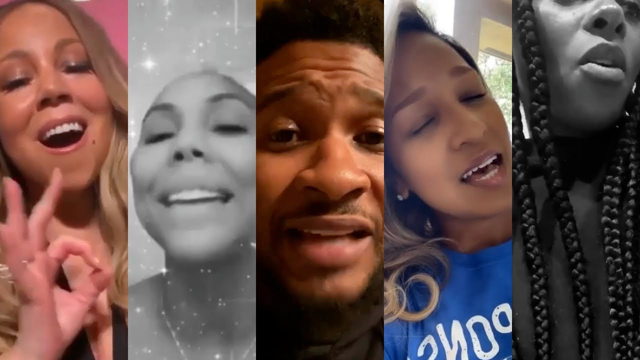 Mariah Carey, Tamar Braxton, Usher & More Sing "He's Got the Whole World in His Hands"