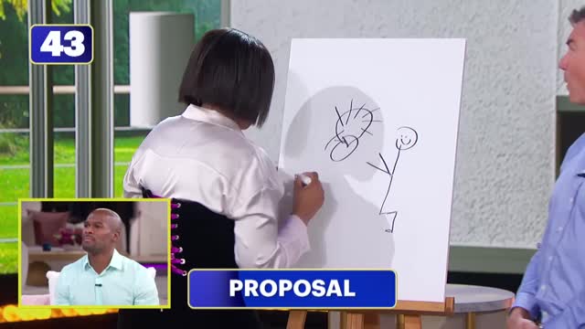 Jerry O’Connell & Jennifer Hudson Host a ‘Pictionary’ Proposal!