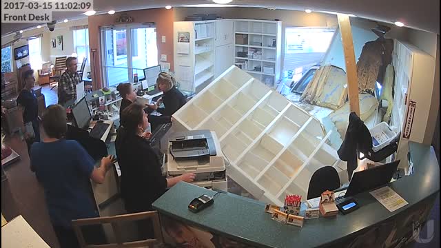 Staff and Pets Uninjured After Car Crashes Into Animal Clinic - FrontDesk