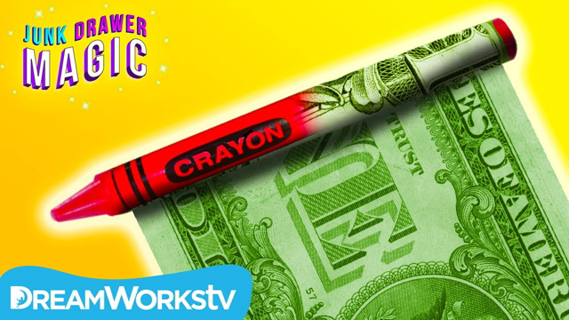 Crayon into Cash Trick | JUNK DRAWER MAGIC