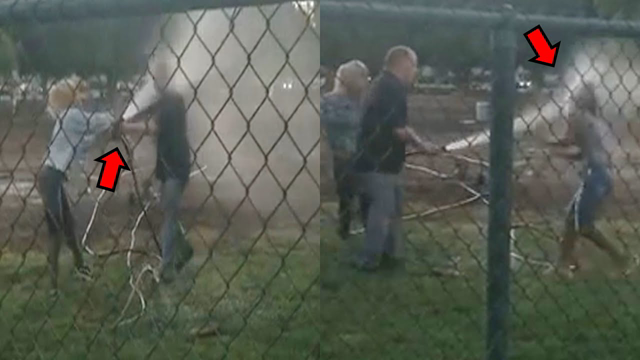 Self-Entitled Karens Attack Guy For Watering Park