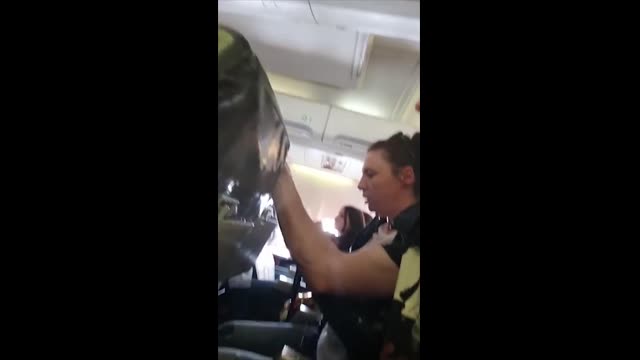 Flight Attendant Sent Flying by Violent Turbulence