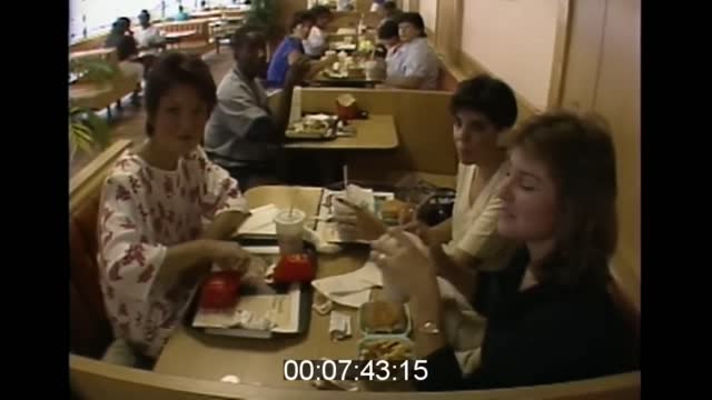 Inside a McDonald's restaurant in 1984