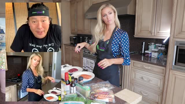 Paris Hilton Cooking Live with Chef Ming Tsai