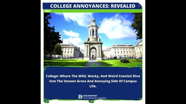 College Students Pet Peeves Revealed