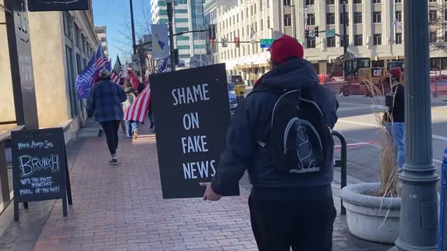 Trump Rally “STOP THE STEAL” Boise Idaho! Proud Patriots Walking to Show Their Support for America!