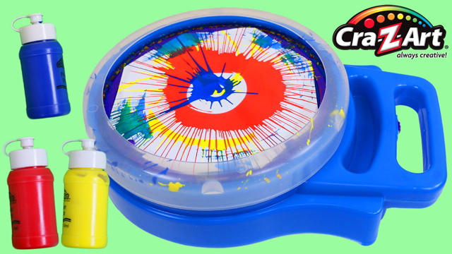 Cra-Z-Art Spinning Art Playset! Make Fun Designs by Splattering Paint!